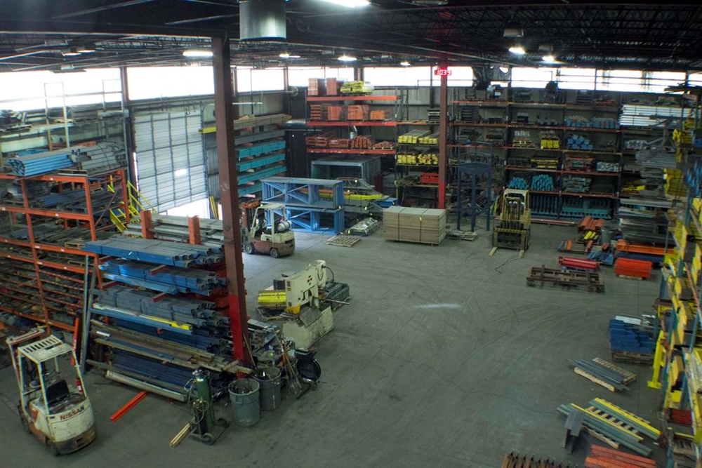 aerial view fabrication shop